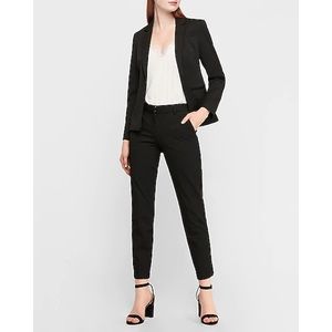 Express Mid Rise Ankle Columnist Black Pant